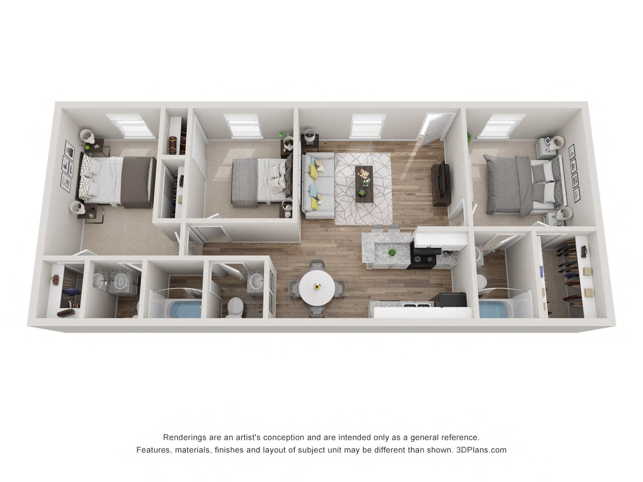 Floor plan layout diagram for Mahogany